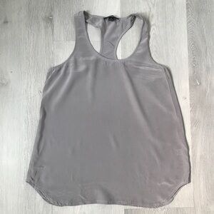 ACROBAT 100% SILK TANK TOP RACERBACK SCOOPED NECK WOMENS SMALL